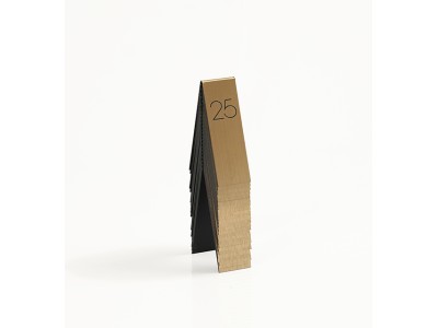 Gold & Black Table Tents 1-25